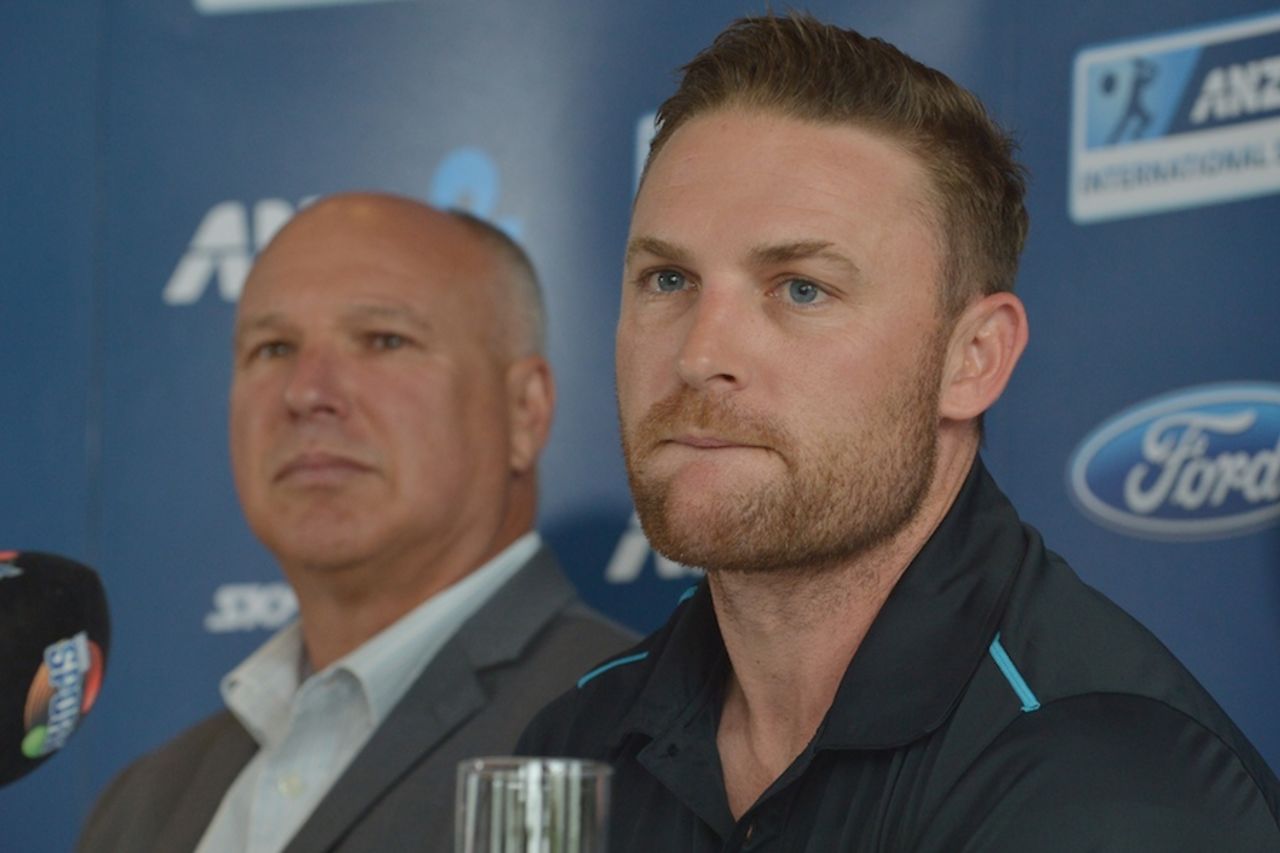 Brendon McCullum announces his decision to retire from internationals in February, Christchurch, December 22, 2015