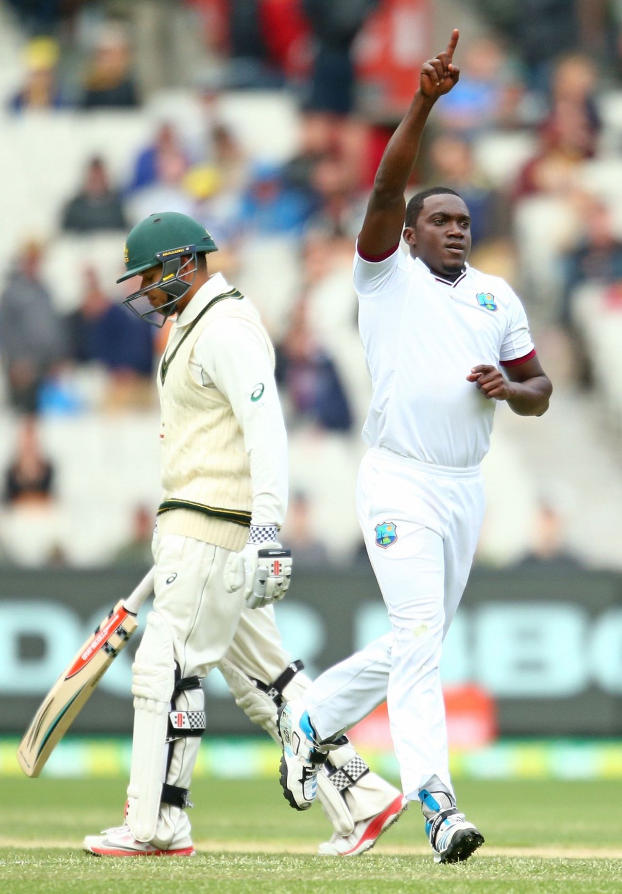 Jerome Taylor had Usman Khawaja caught behind for 144, Australia v West Indies, 2nd Test, 1st day, Melbourne, December 26, 2015