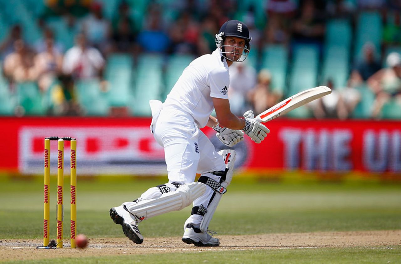 Nick Compton guides the ball to third man, South Africa v England, 1st Test, Durban, 2nd day, December 27, 2015