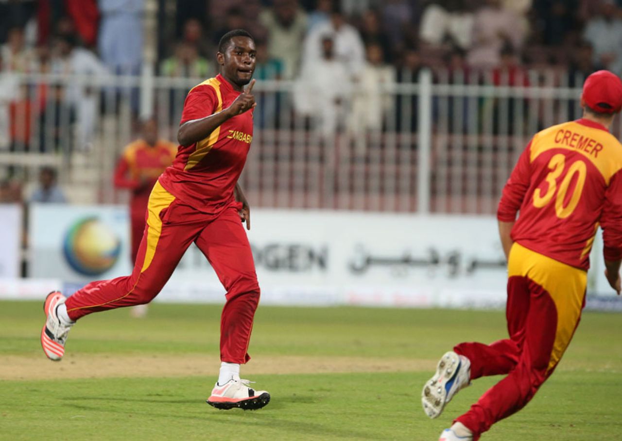 Elton Chigumbura's wickets brought Zimbabwe back, Afghanistan v Zimbabwe, 2nd ODI, Sharjah, December 29, 2015