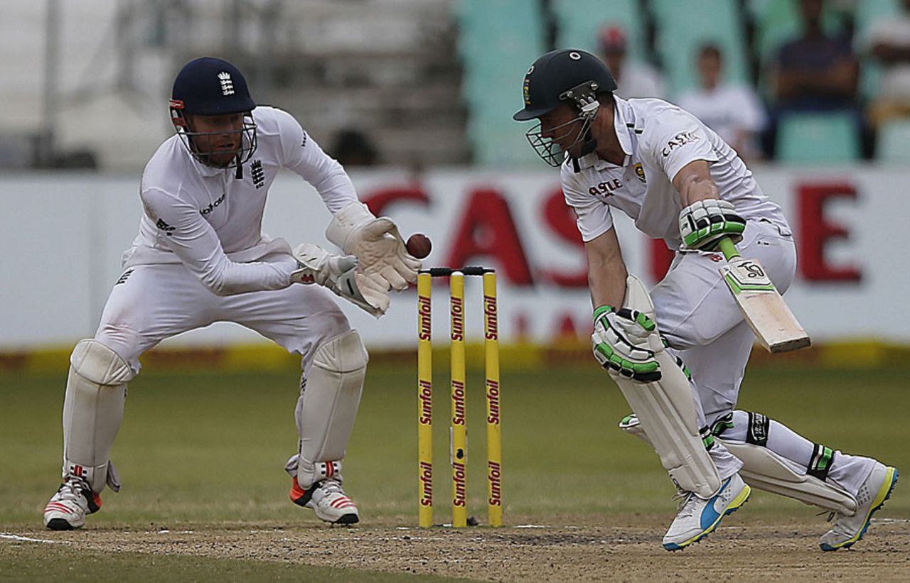 Jonny Bairstow missed a stumping chance off AB de Villiers, South Africa v England, 1st Test, Durban, 4th day, December 29, 2015