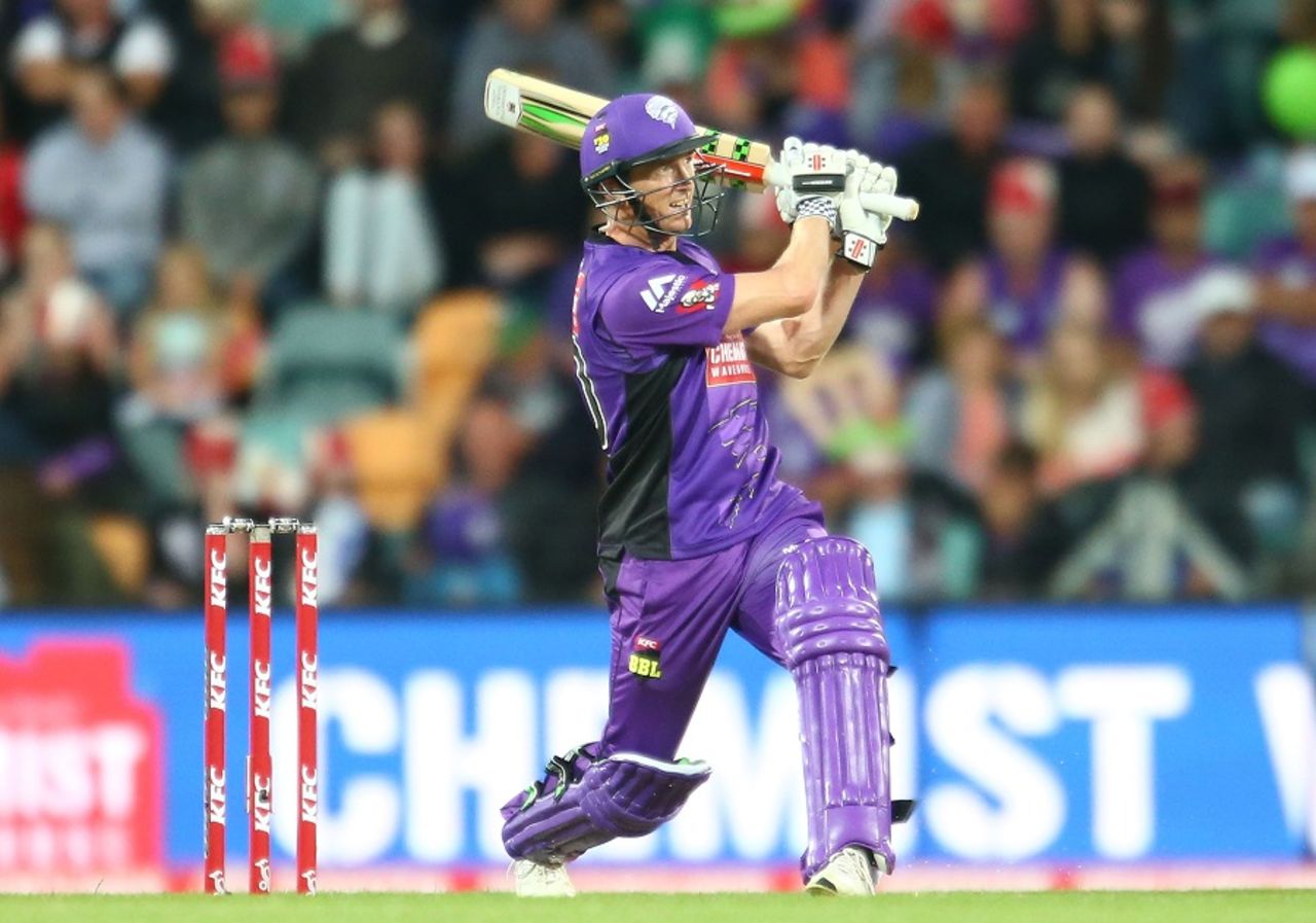 George Bailey struck his second half-century in four T20 matches, Hobart Hurricanes v Sydney Thunder, BBL 2015-16, Hobart, January 1, 2016