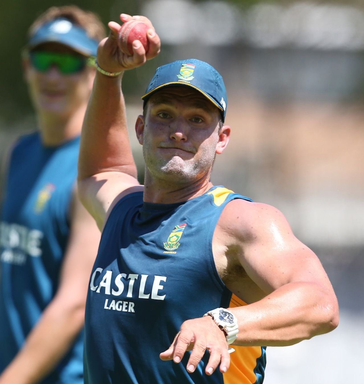 Hardus Viljoen at a training session ahead of the New Year's Test, Cape Town, January 1, 2016
