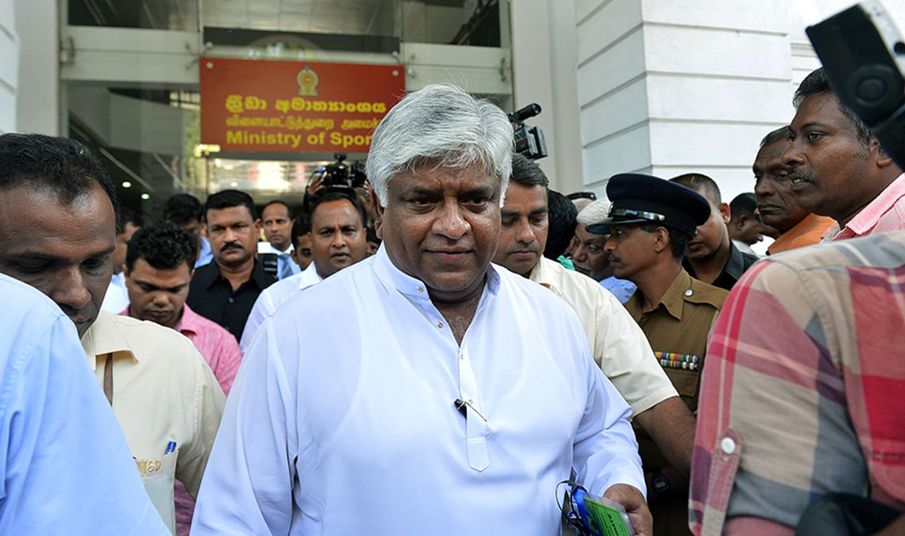Arjuna Ranatunga lost the election for the SLC vice-president's post, Colombo, January 3, 2016