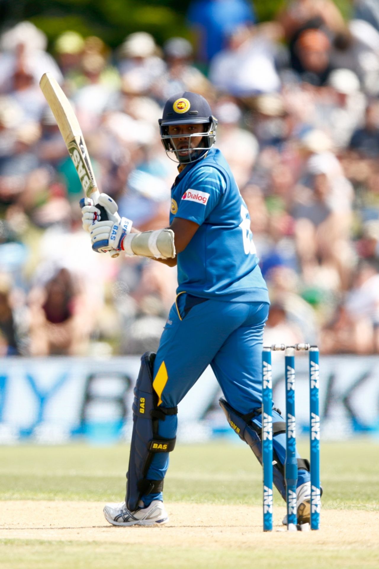 Angelo Mathews glances one fine, New Zealand v Sri Lanka, 5th ODI, Mount Maunganui, January 5, 2016