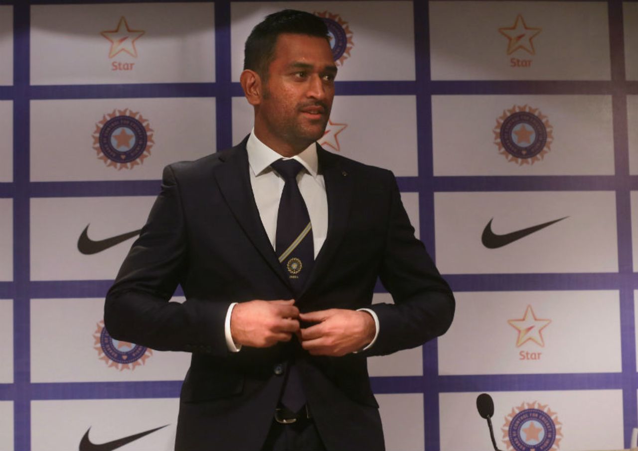 MS Dhoni at the pre-departure press conference in Mumbai, January 6, 2016