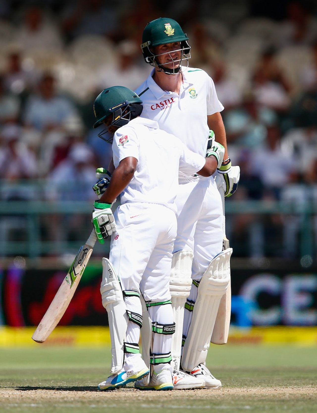 Temba Bavuma and Chris Morris added 167 for the seventh wicket, South Africa v England, 2nd Test, Cape Town, 4th day, January 5, 2015