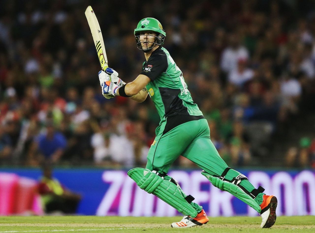 Kevin Pietersen anchored the chase with an unbeaten 67, Melbourne Renegades v Melbourne Stars, BBL 2015-16, Melbourne, January 9, 2016