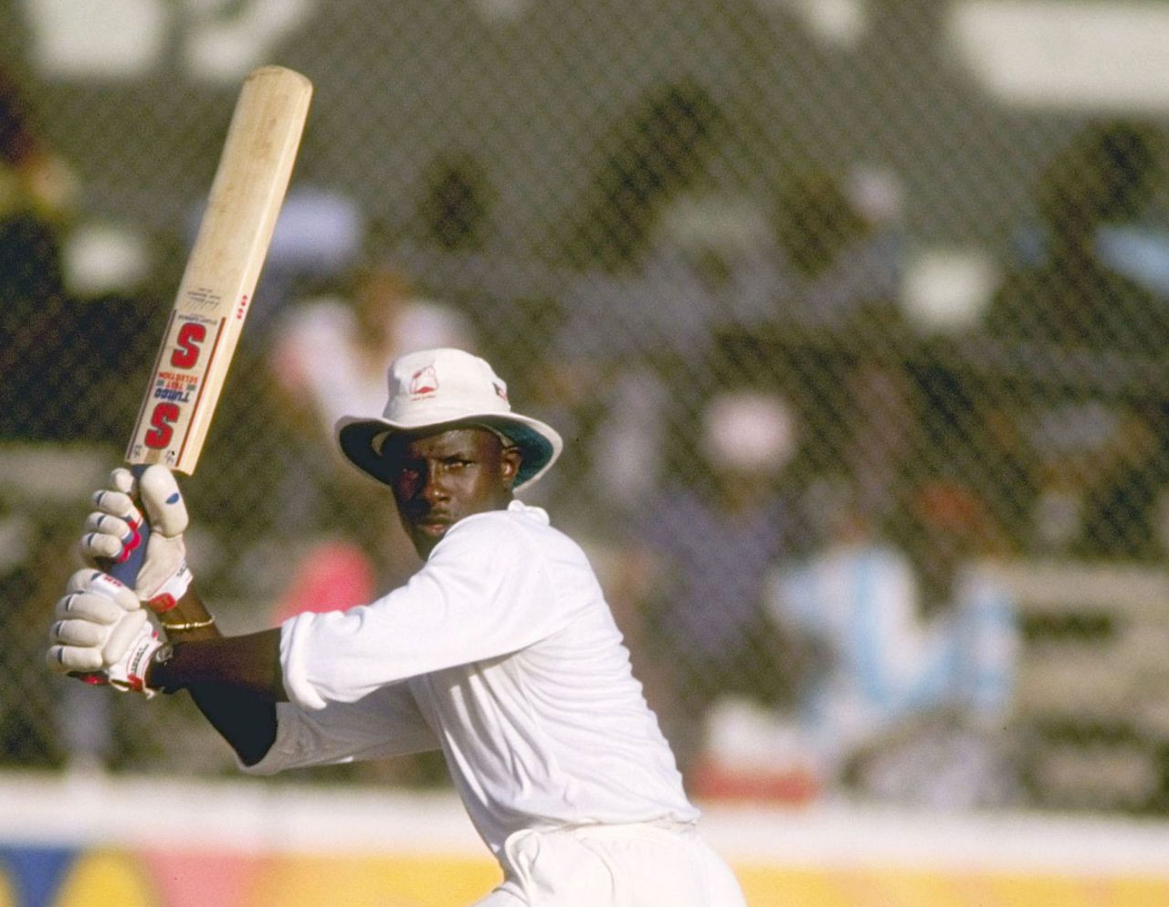 Richie Richardson bats, West Indies v Australia, 1st Test, Jamaica, March 6, 1991