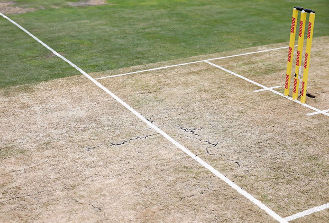 The wicket for the third Test at the Wanderers, South Africa v England, Johannesburg, January 14, 2016