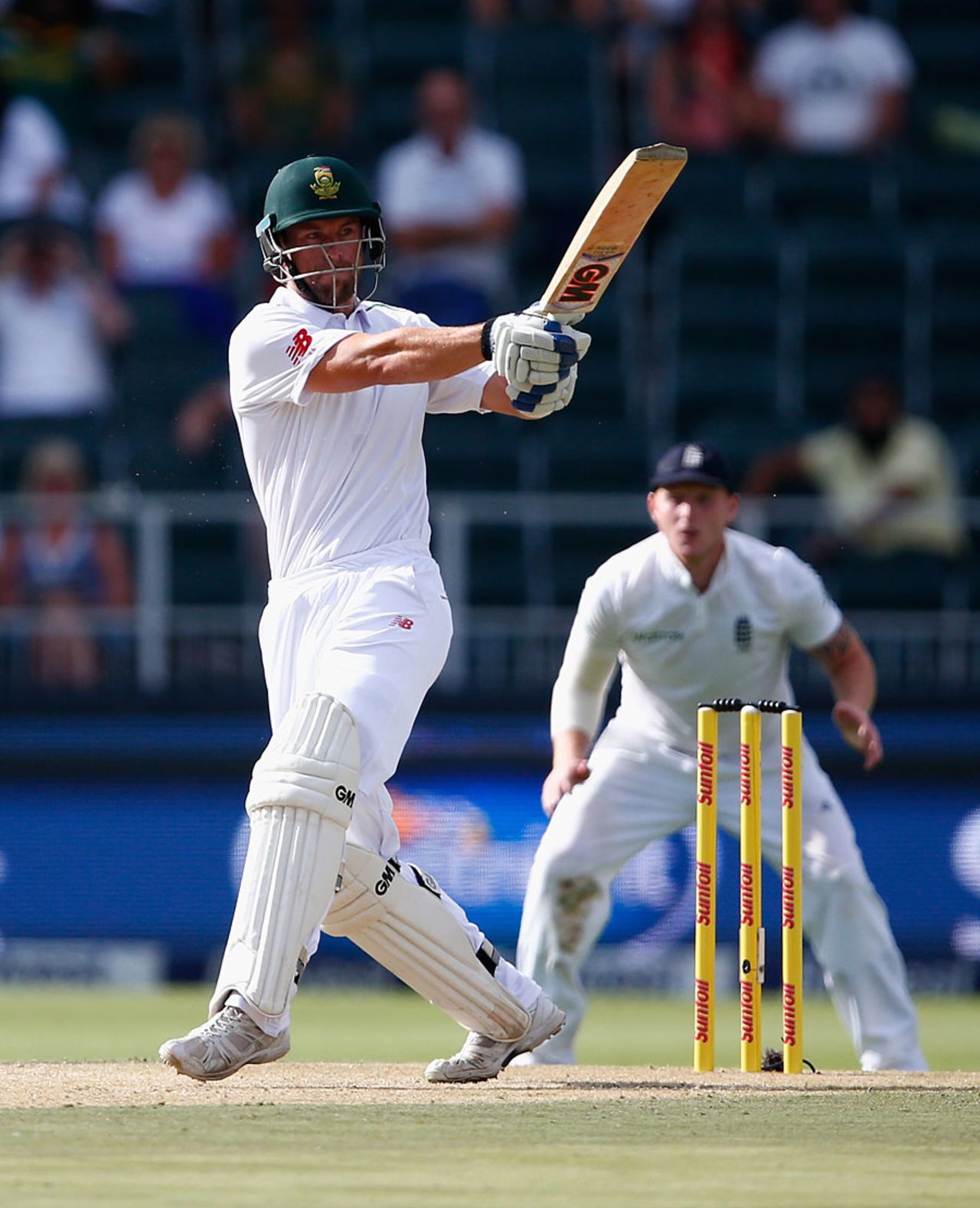 Dane Vilas briefly counterattacked after his last-minute call-up, South Africa v England, 3rd Test, Johannesburg, 1st day, January 14, 2016