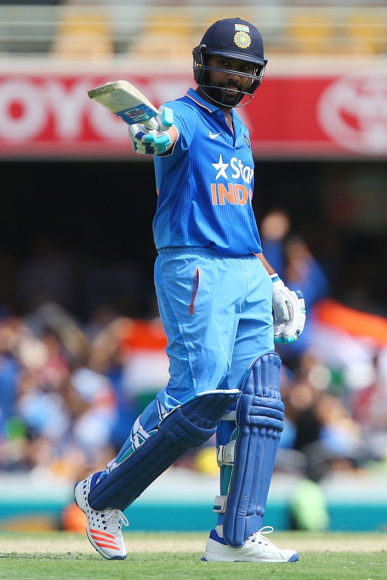 Rohit Sharma reached his fifty in 61 balls, Australia v India, 2nd ODI, Brisbane, January 15, 2016