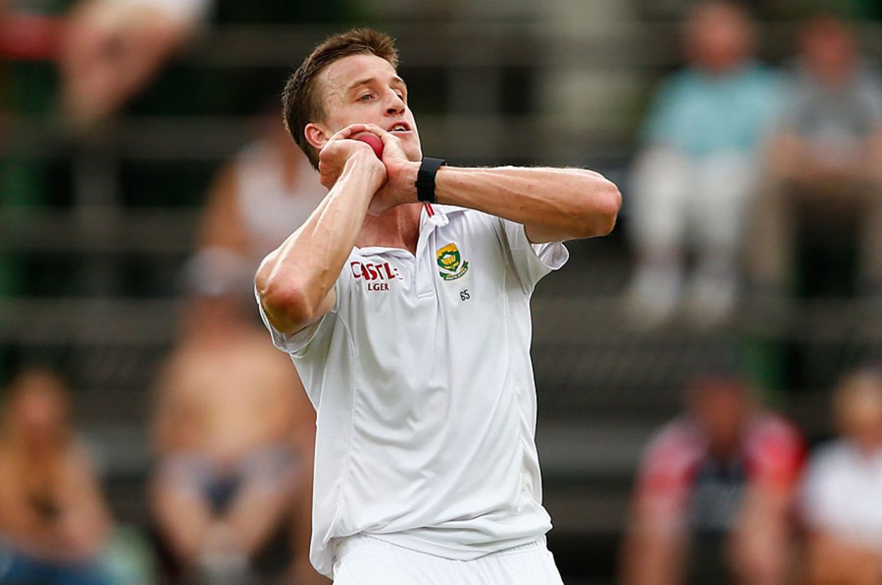 Morne Morkel claimed the catch to remove Ben Stokes, South Africa v England, 3rd Test, Johannesburg, 2nd day, January 15, 2016