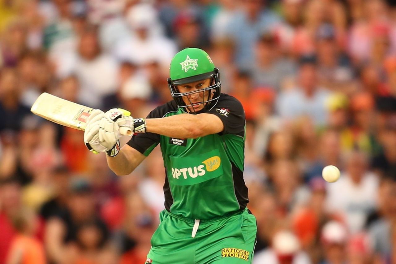 David Hussey top-scored for Melbourne Stars with 36, Perth Scorchers v Melbourne Stars, BBL 2015-16, Perth, January 16, 2016