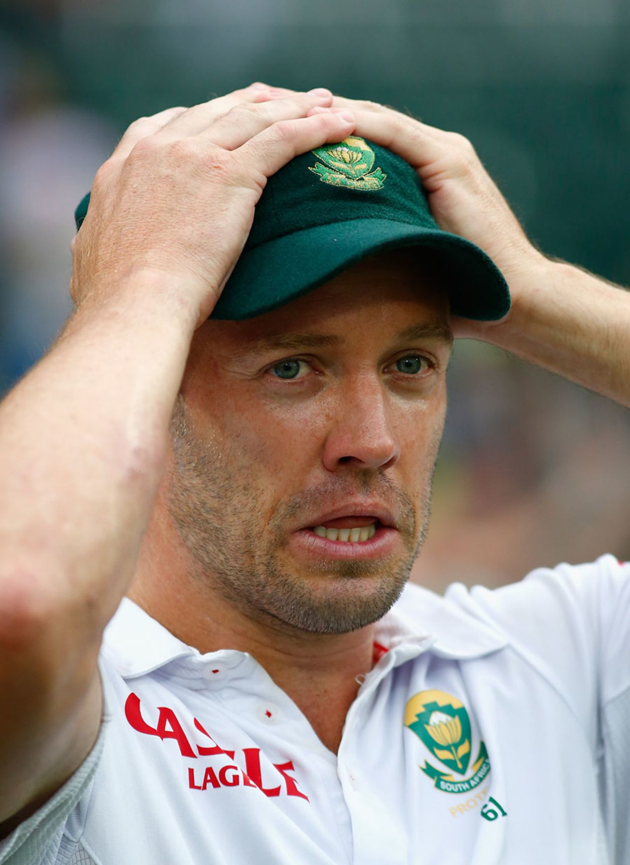 It was a tough day for AB de Villiers, South Africa v England, 3rd Test, Johannesburg, 3rd day, January 17, 2016