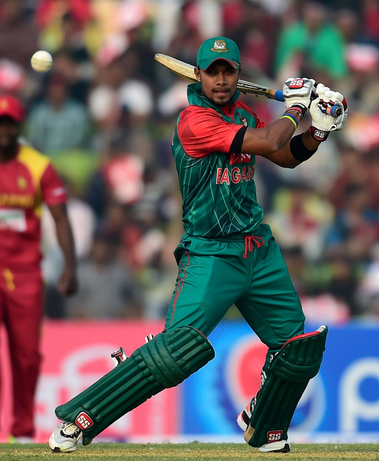 Sabbir Rahman top-scored with a swift 43 off 30 balls, Bangladesh v Zimbabwe, 2nd T20I, Khulna, January 17, 2016