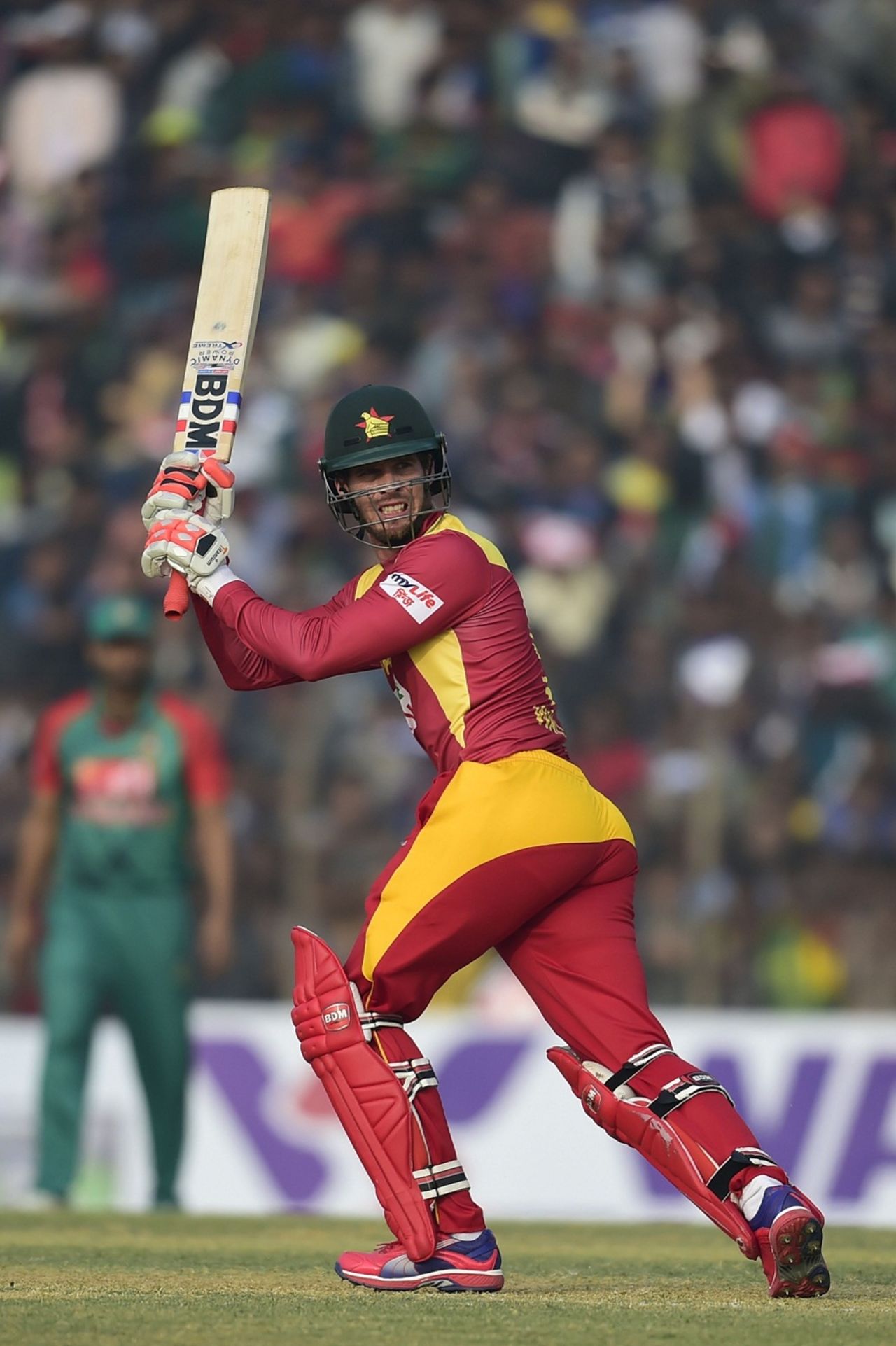 Malcolm Waller chipped in with a handy 36, Bangladesh v Zimbabwe, 4th T20I, Khulna, January 22, 2016