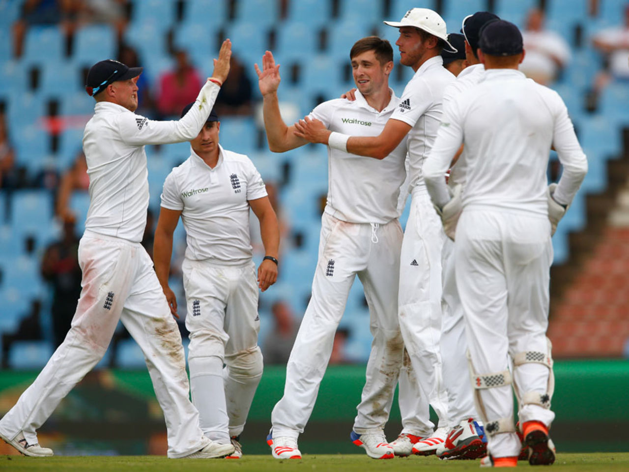 Chris Woakes picked up a wicket in his 14th over, South Africa v England, 4th Test, Centurion, 1st day, January 22, 2016