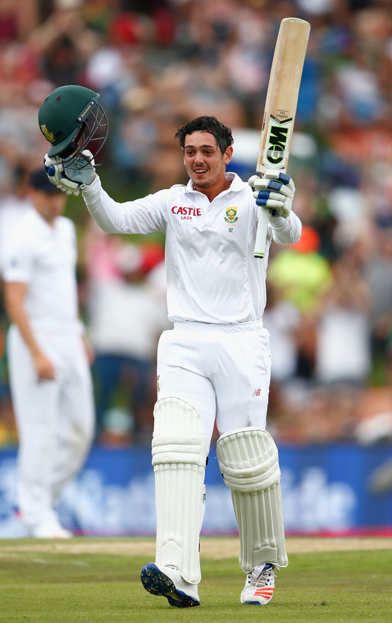 Quinton de Kock made his maiden Test century, South Africa v England, 4th Test, Centurion, 2nd day, January 23, 2016