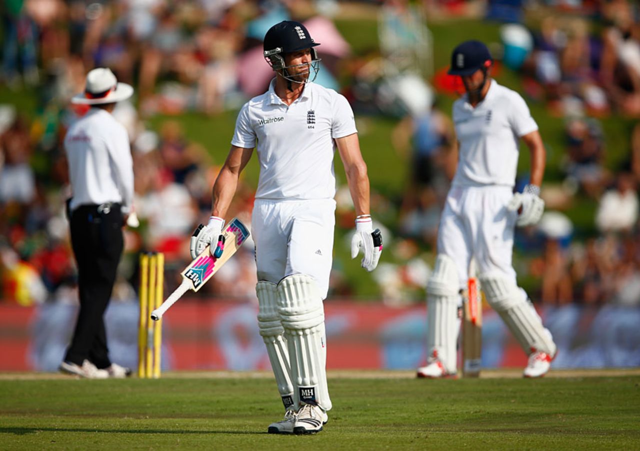 Nick Compton was left to rue his misfortune, South Africa v England, 4th Test, Centurion, 2nd day, January 23, 2016
