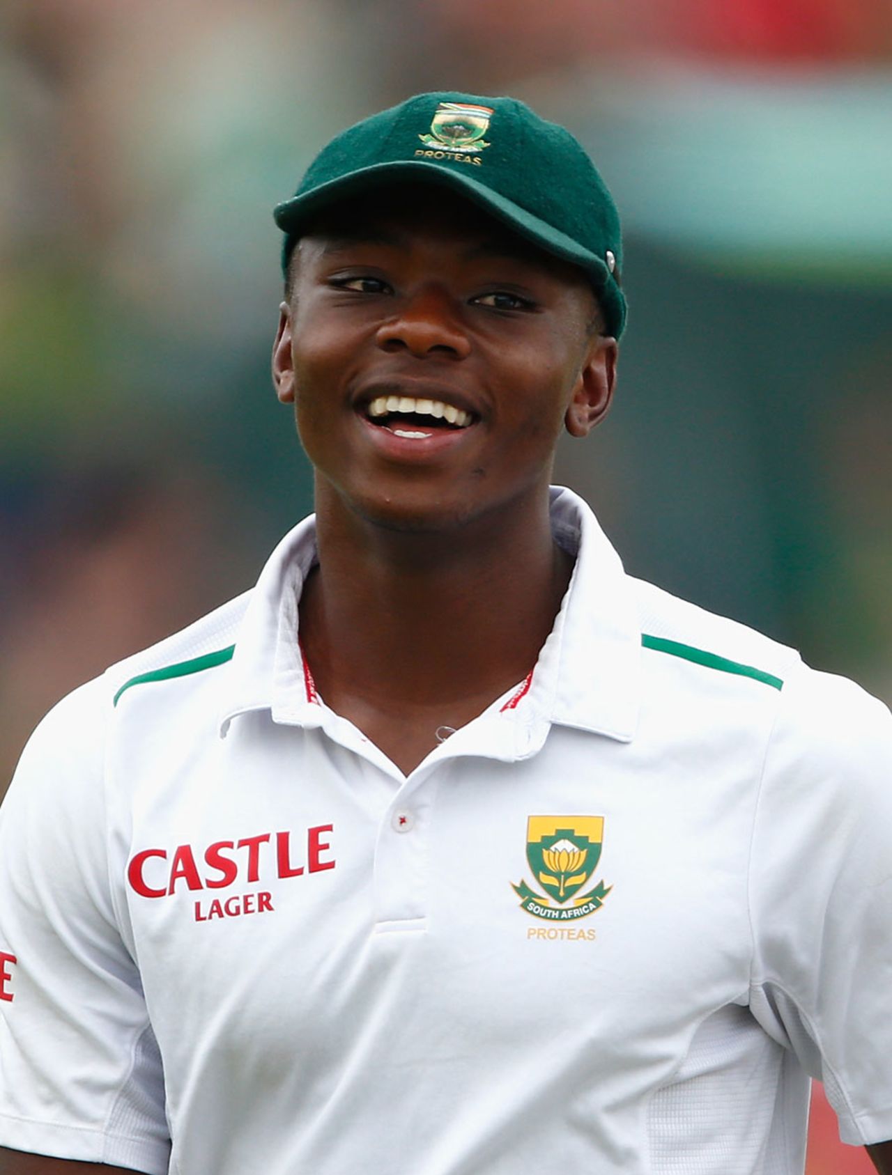 All smiles: it was quite a morning for Kagiso Rabada, South Africa v England, 4th Test, Centurion, 3rd day, January 24, 2016