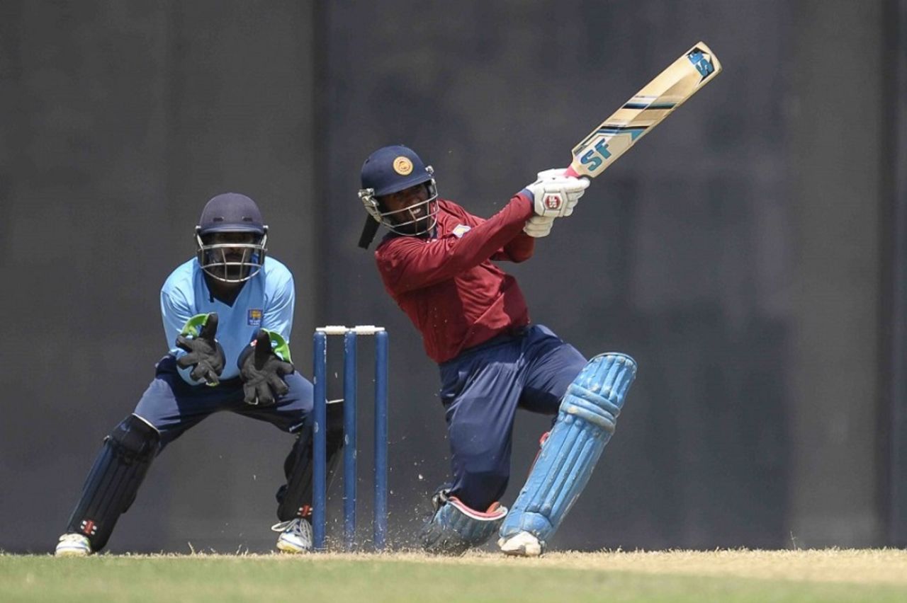 Ashan Priyanjan hit 41 off 34 balls to secure victory, Colombo Commandos v Hambantota Troopers, Provincial T20 Tournament, Colombo, January 27, 2016