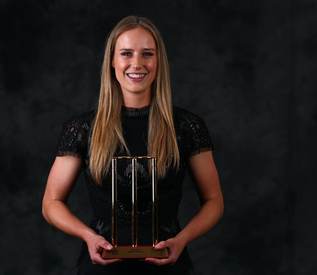 Ellyse Perry won the Belinda Clark Award for the best Australia Women's player of the year, Melbourne, January 27, 2016