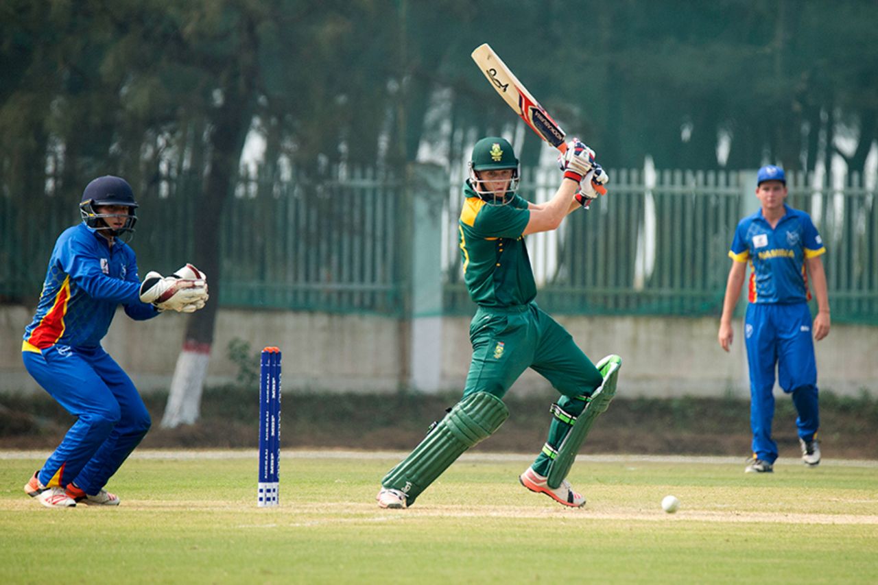 Willem Ludick top-scored for South Africa Under-19s with 42, Namibia v South Africa, Under-19 World Cup 2016, Cox's Bazar, January 31, 2016