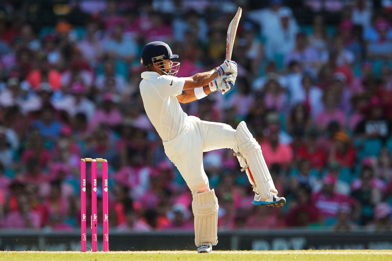 Virat Kohli pulls, Australia v India, 4th Test, Sydney, 3rd day, January 8, 2015