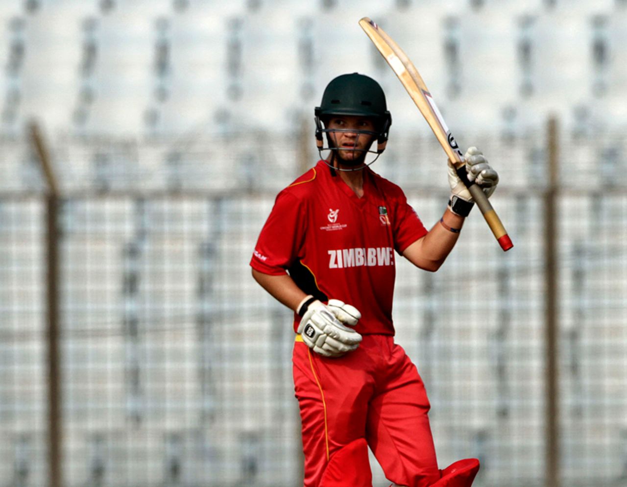 Jeremy Ives provided the sole resistance for Zimbabwe Under-19s with 91, England v Zimbabwe, Under-19 World Cup 2016, Chittagong, January 31, 2016