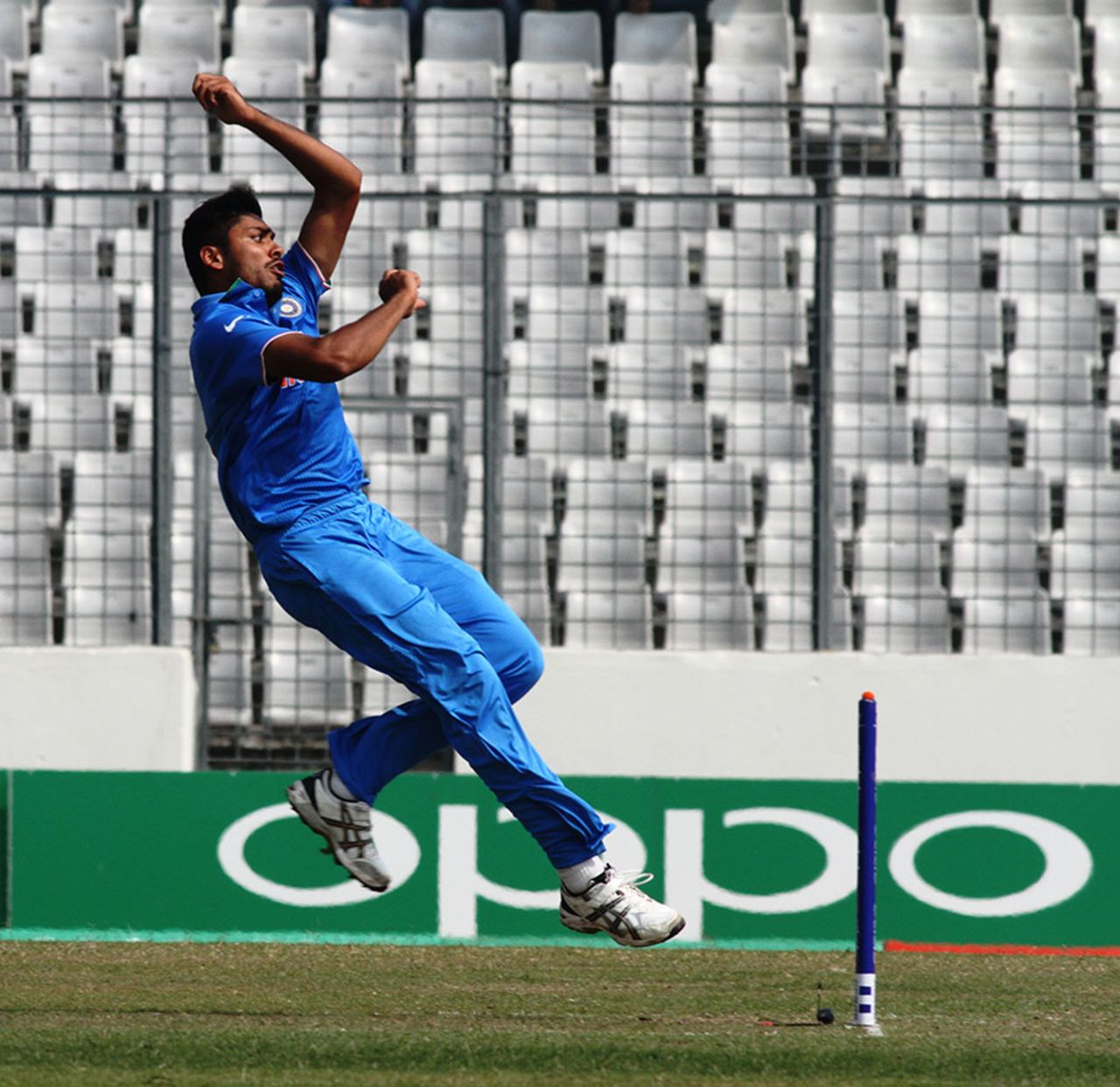 Avesh Khan finished with figures of 3 for 34, India v Nepal, Under-19 World Cup, Mirpur, February 1, 2016