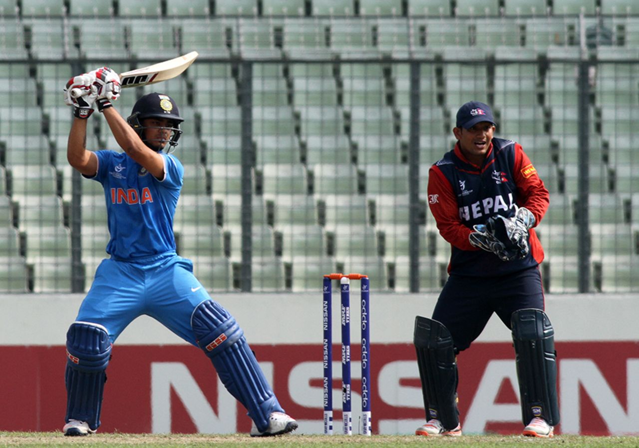 Ishan Kishan chipped in with a 40-ball 52, India v Nepal, Under-19 World Cup, Mirpur, February 1, 2016