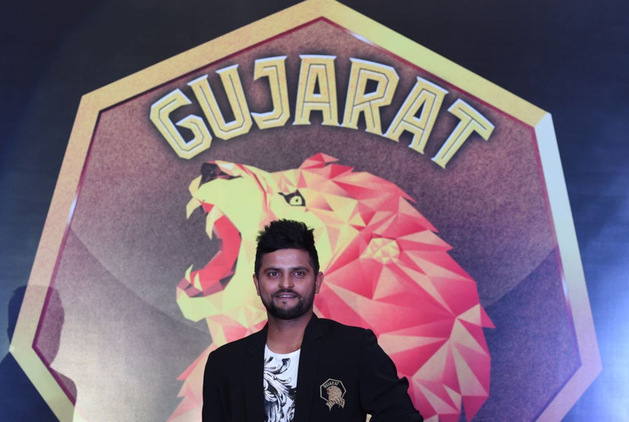 Suresh Raina at an event announcing the Gujarat Lions, the name of the newly former Rajkot IPL franchise, Delhi, February 2, 2016