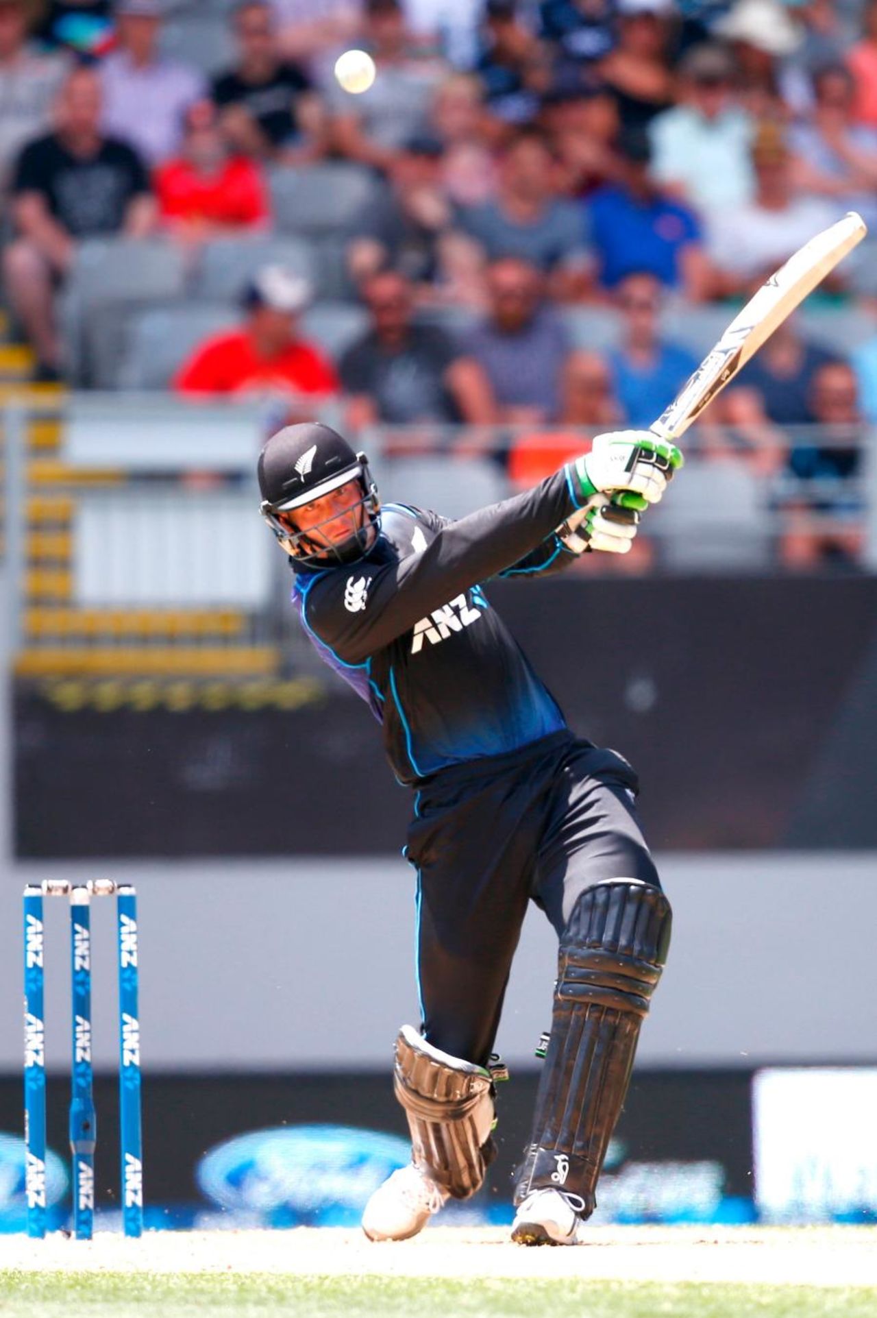 Martin Guptill goes on the attack, New Zealand v Australia, 1st ODI, Auckland, February 3, 2016
