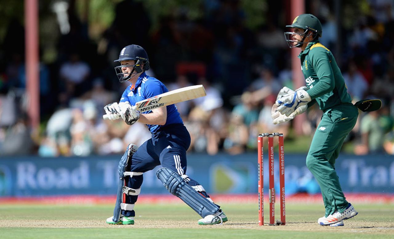 Eoin Morgan made 23 from 21 balls, South Africa v England, 1st ODI, Bloemfontein, February 3, 2016