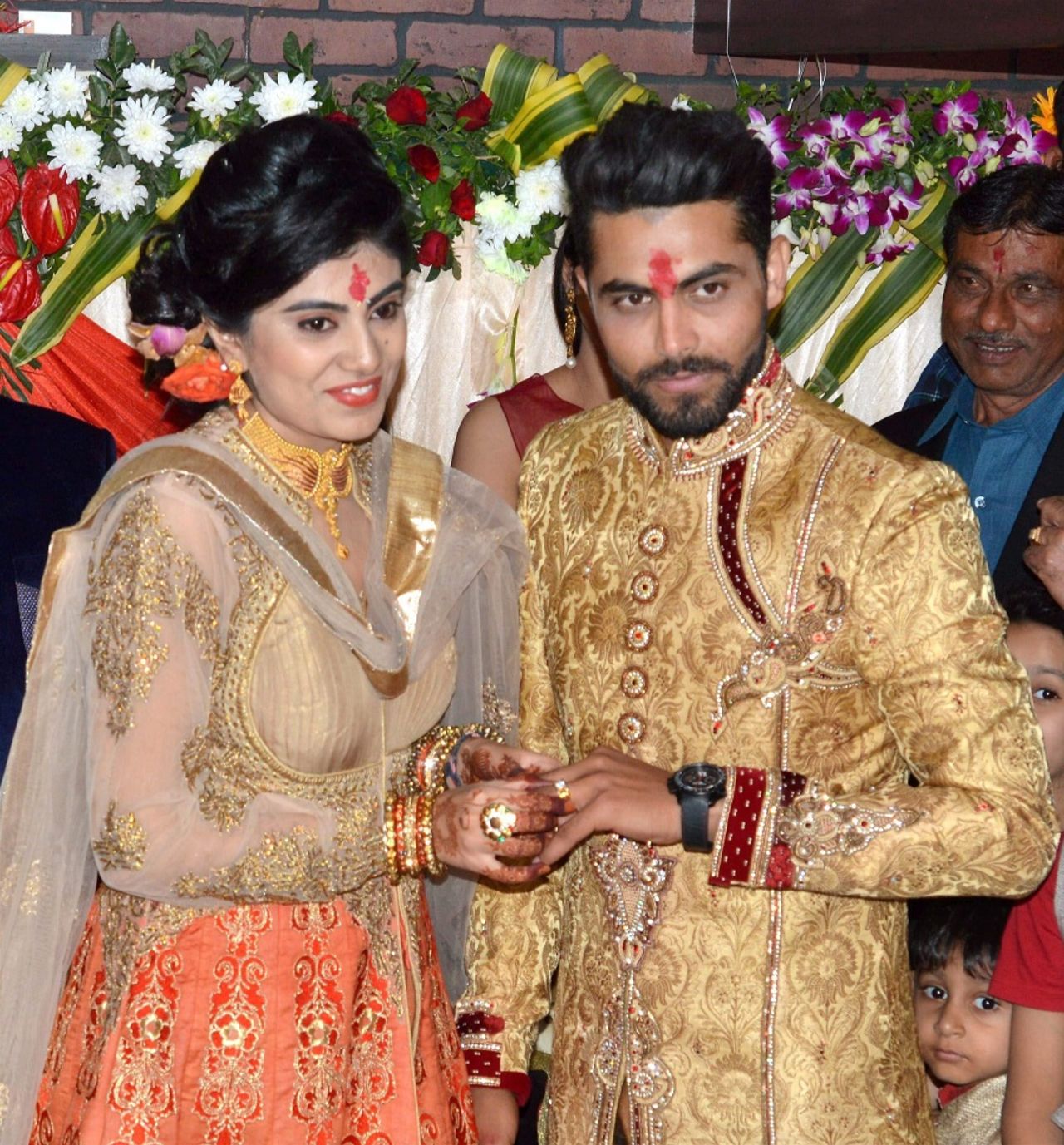 India allrounder Ravindra Jadeja and his fiancée Riva Solanki, Rajkot, February 5, 2016