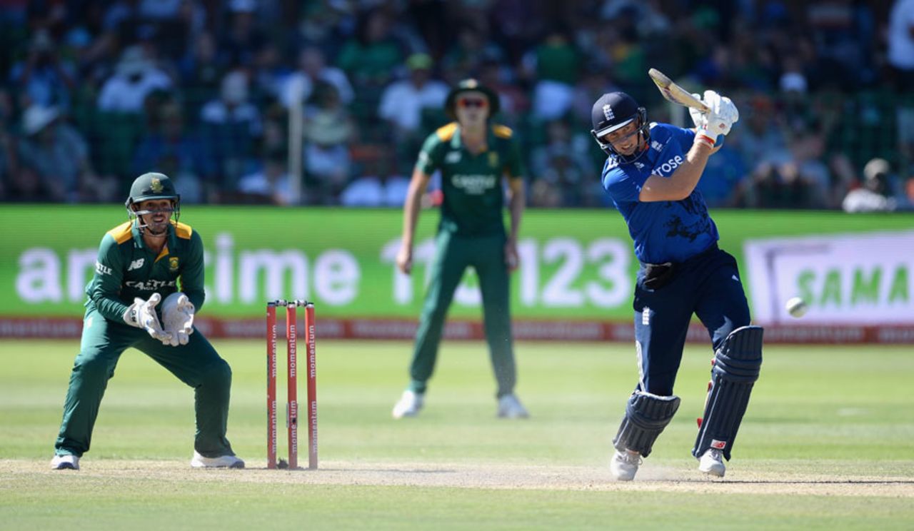Joe Root made 38 in a second-wicket stand of 97, South Africa v England, 2nd ODI, Port Elizabeth, February 6, 2016