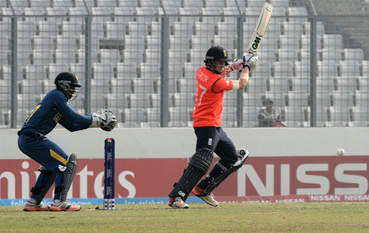Callum Taylor top-scored for England with 42 off 57 deliveries, England v Sri Lanka, Under-19 World Cup 2016, quarter-final, Mirpur, February 7, 2016