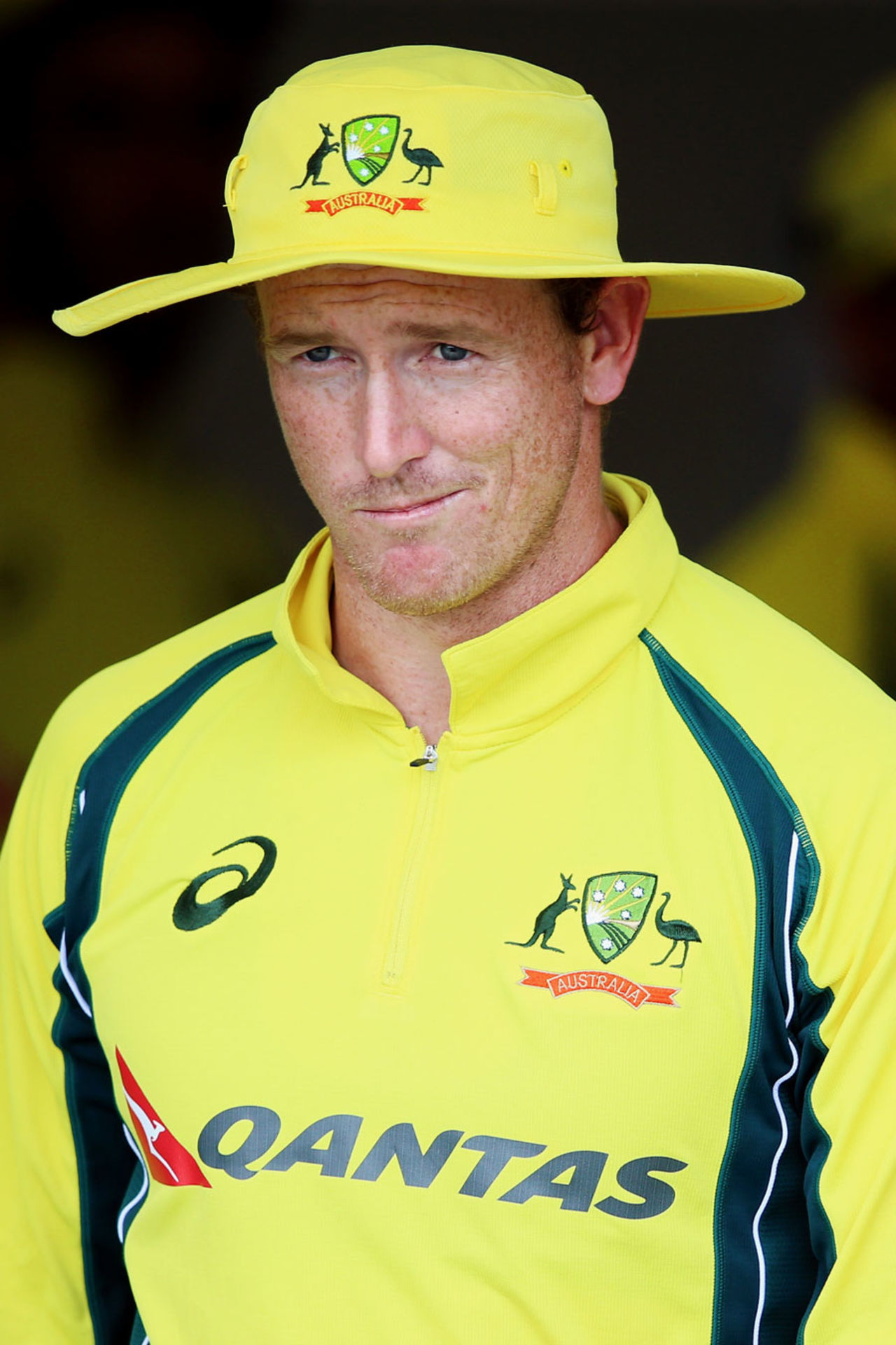 George Bailey and his much-loved floppy hat, New Zealand v Australia, 3rd ODI, Hamilton, February 8, 2016