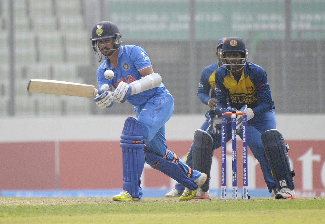 Anmolpreet Singh made a measured fifty, India v Sri Lanka, Under-19 World Cup 2016, Mirpur 