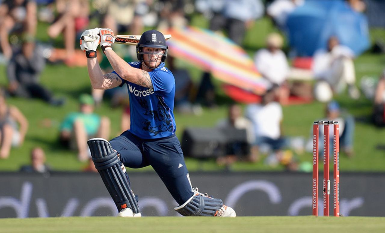 Ben Stokes made a brisk 53 to keep England ticking, South Africa v England, 3rd ODI, Centurion, February 9, 2016