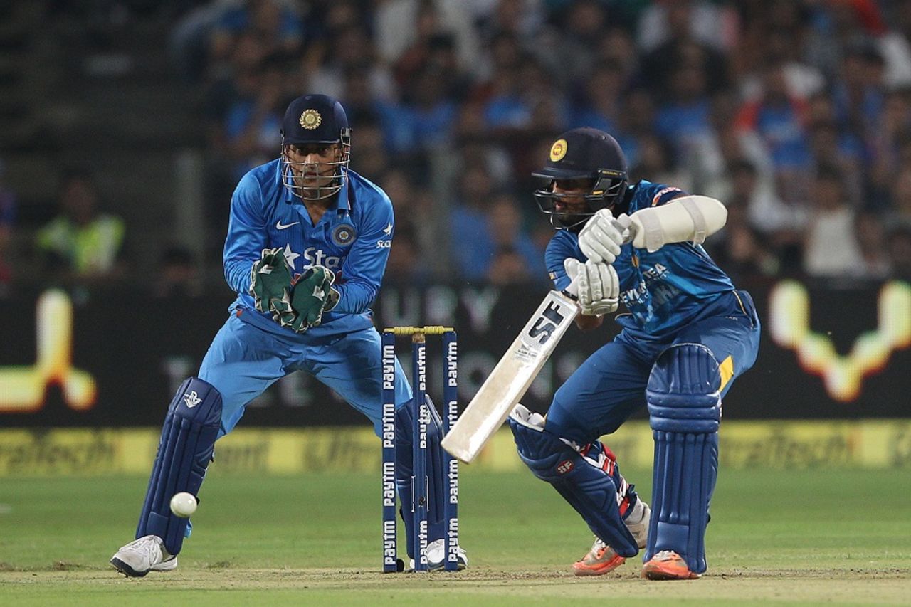 Dinesh Chandimal made a run-a-ball 35, India v Sri Lanka, 1st T20, Pune, February 9, 2016