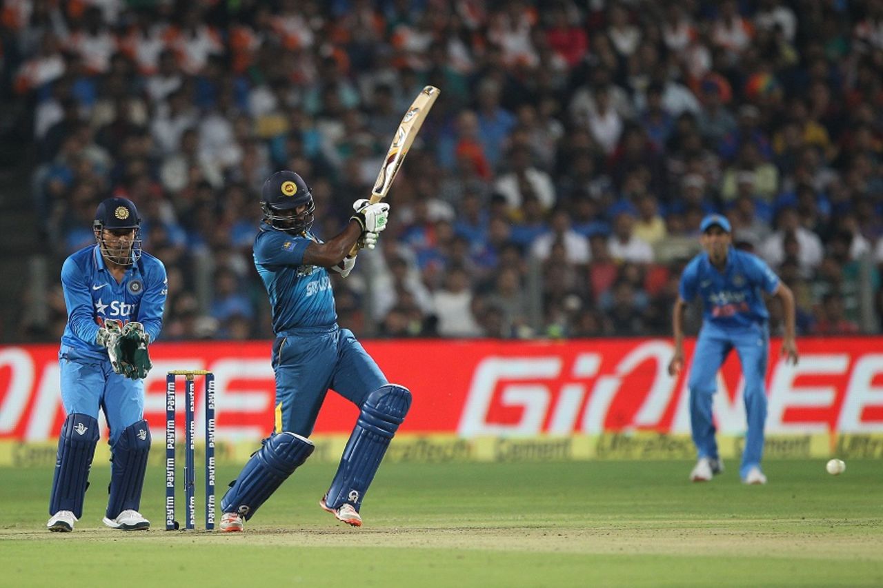 Chamara Kapugedera scored a handy 25, India v Sri Lanka, 1st T20, Pune, February 9, 2016
