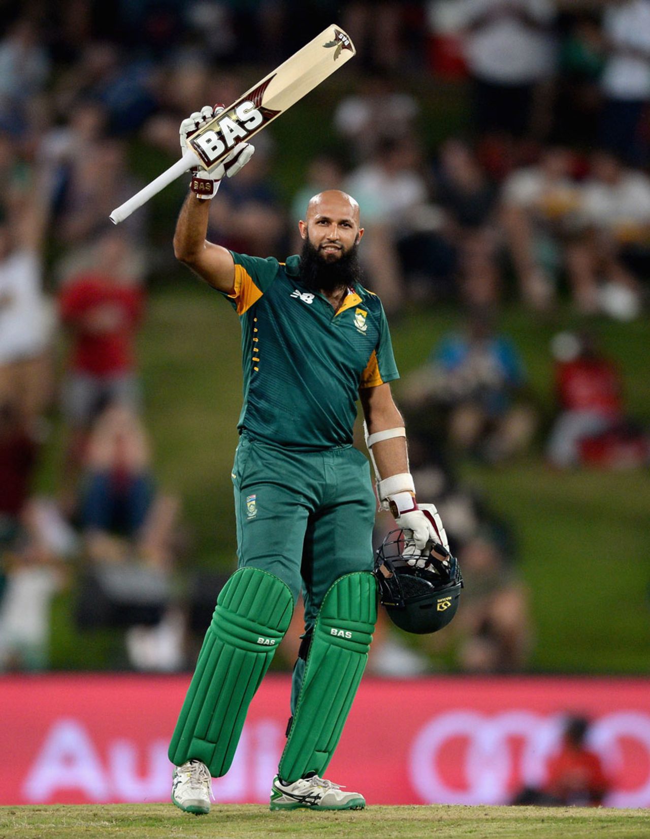 Hashim Amla brought up his century from 109 balls, South Africa v England, 3rd ODI, Centurion, February 9, 2016