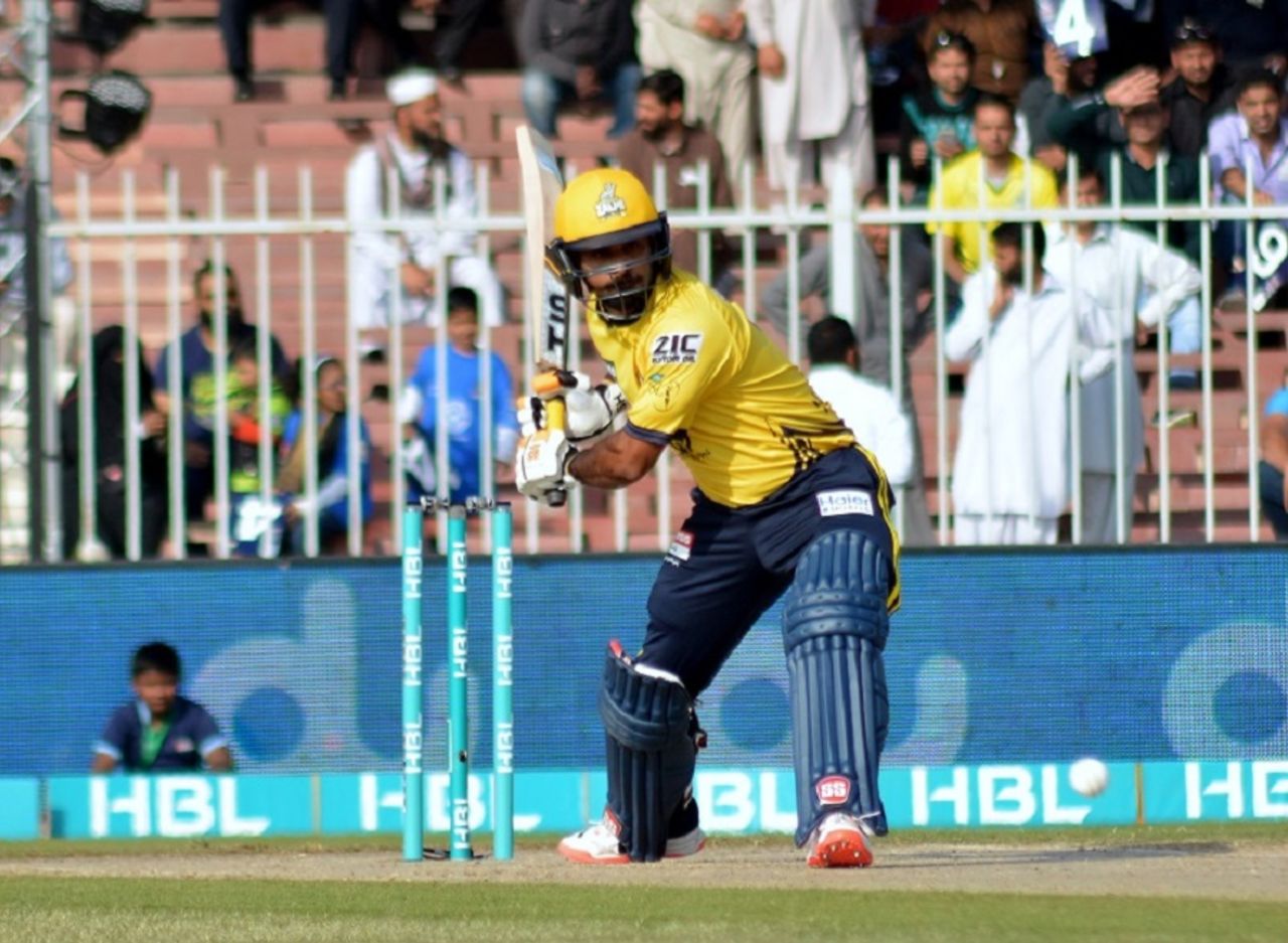 Mohammad Hafeez struck a rapid fifty, Peshawar Zalmi v Karachi Kings, PSL 2016, Sharjah