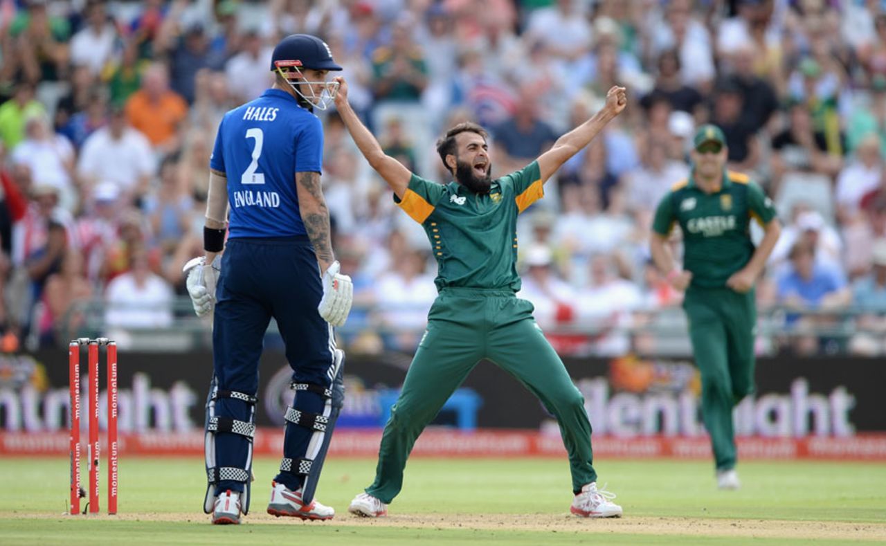 Imran Tahir made the opening breakthrough, South Africa v England, 5th ODI, Cape Town, February 14, 2016