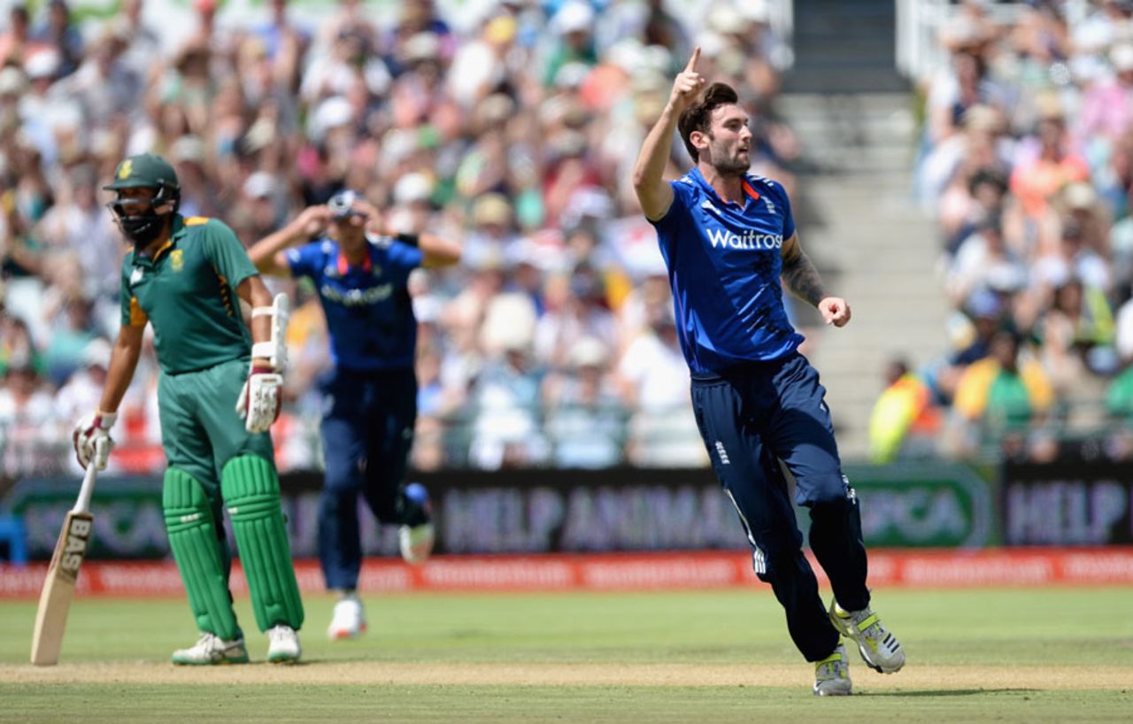 Reece Topley picked up three early wickets, South Africa v England, 5th ODI, Cape Town, February 14, 2016