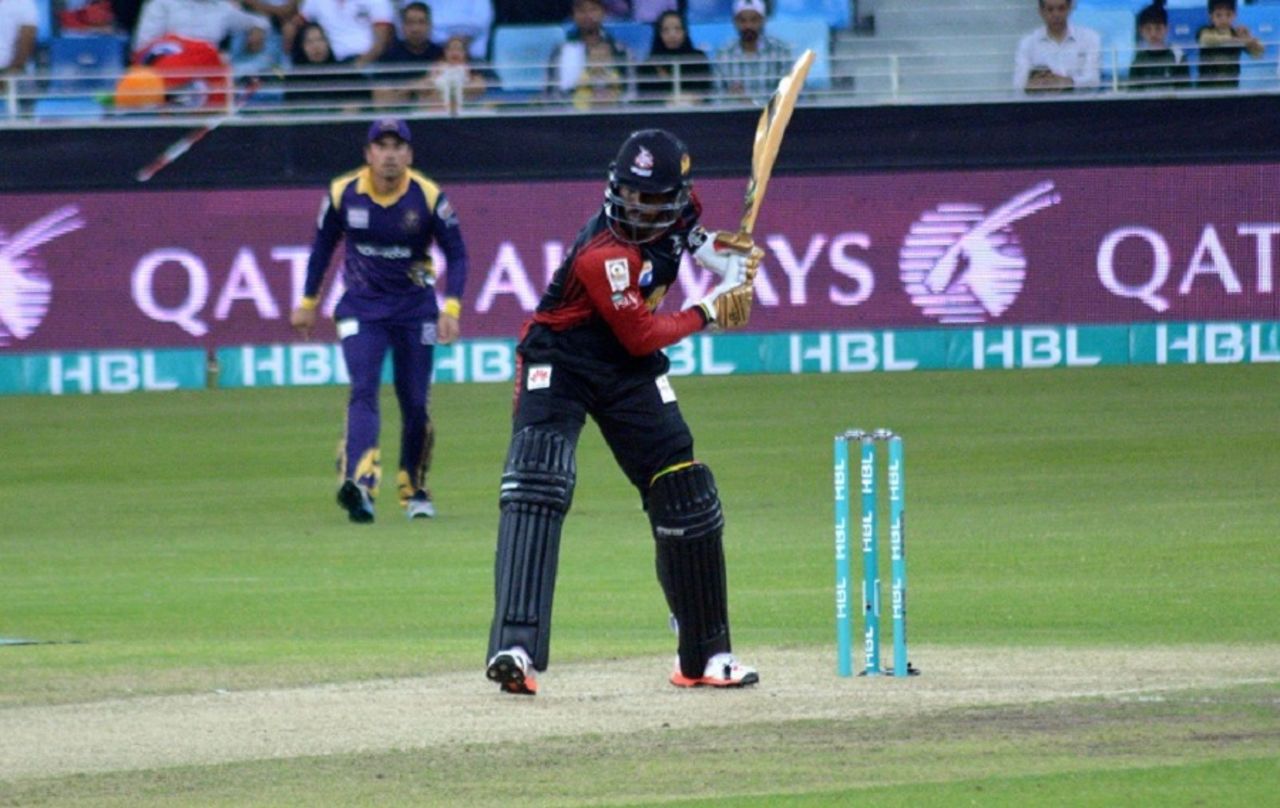 Chris Gayle smacked 60 off 34 balls, Lahore Qalandars v Quetta Gladiators, PSL 2015-16, Dubai, February 17, 2016