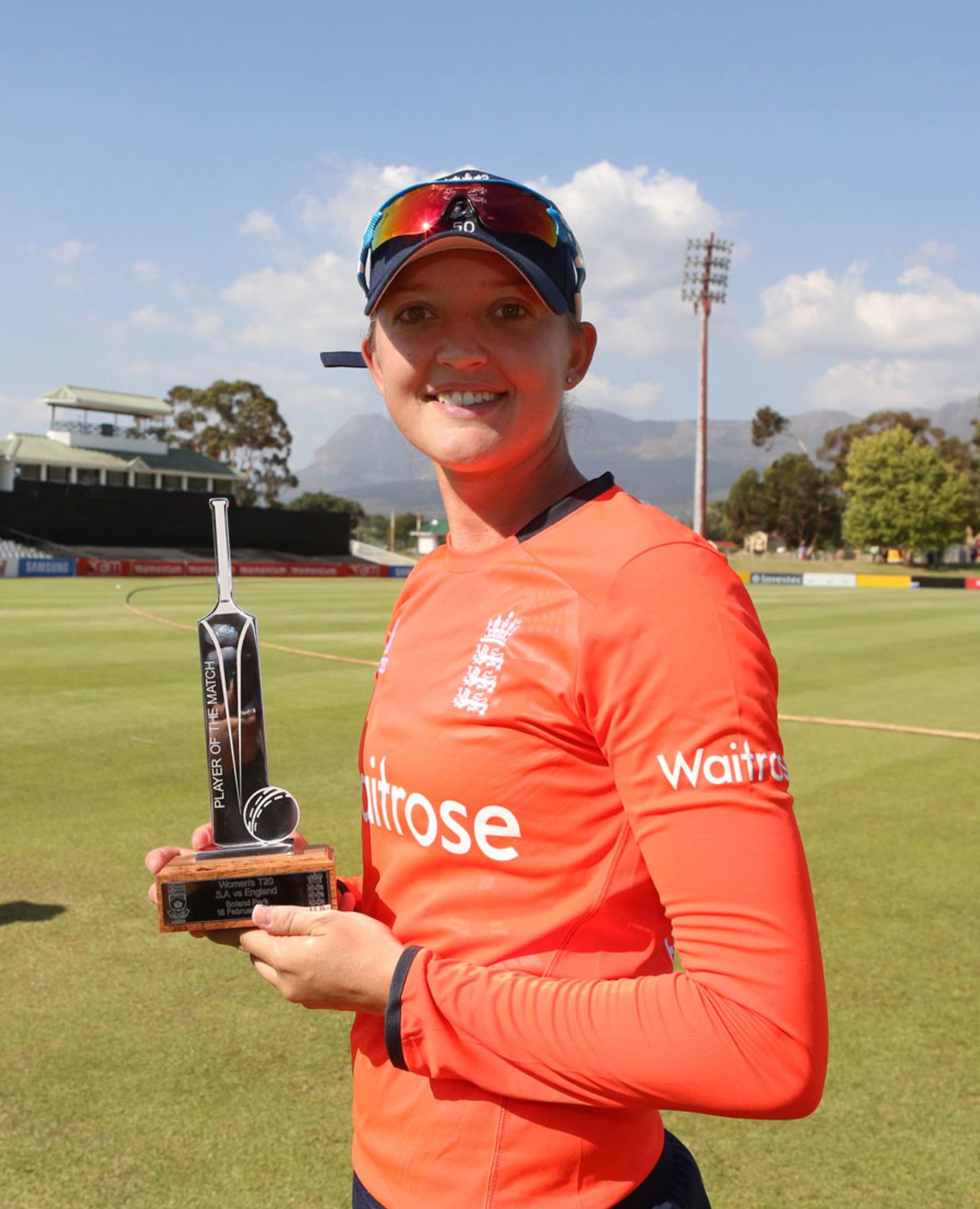 Sarah Taylor was named Player of the Match, South Africa v England, 1st women's T20, Paarl, February 18, 2016