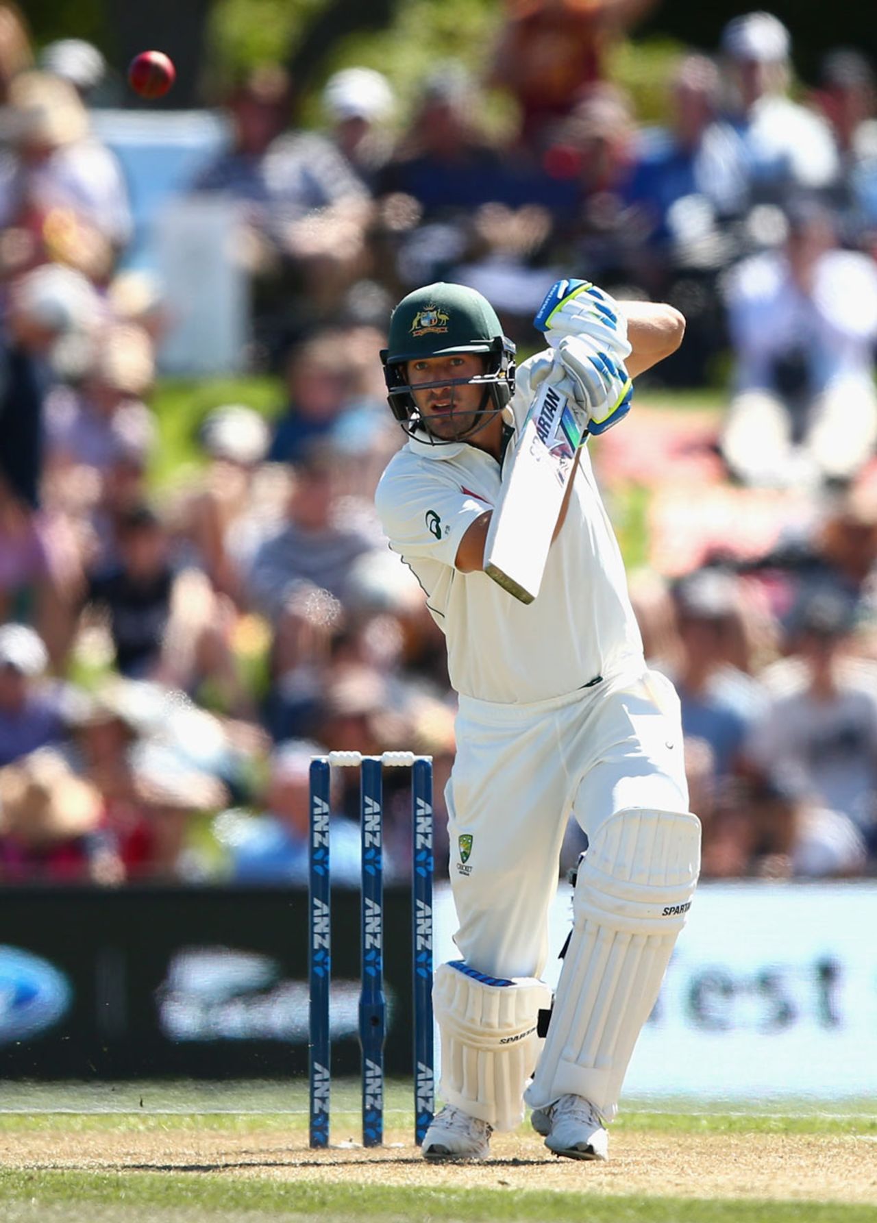 Joe Burns scored a fifty in the morning session, New Zealand v Australia, 2nd Test, Christchurch, 2nd day, February 21, 2016
